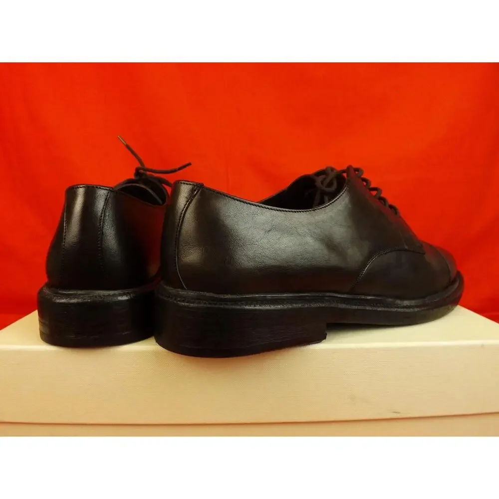 NIB BURBERRY REDWORTHS BROWN LEATHER SHEARLING DERBY OXFORDS 43.5 $795 ITALY - Picture 6 of 12